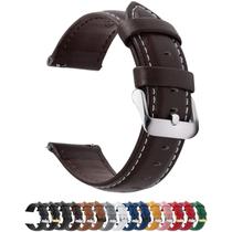Pulseiras de relógio Fullmosa Leather 22mm para Samsung Galaxy 46mm