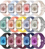 Pulseiras de Relógio GEAK Silicone Sport - 15 Unidades para Apple Watch 40-49mm