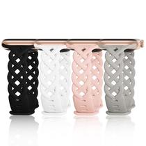 Pulseiras de relógio IWABCertoo Slim Silicone para Apple 38/40/41/42/44/45/46/49 mm