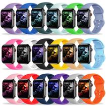 Pulseiras de Relógio Kounlsyam (18 Unidades) - Silicone 42mm, 41mm, 40mm e 38mm