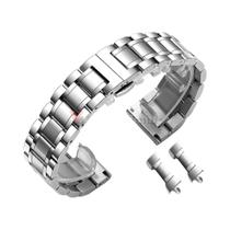 Pulseiras De Relógio Universais Em Aço Inoxidável Com Extremidade Curvada 12-24mm Sólidas Para Fecho