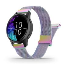 Pulseiras de reposição Bolesi Woven Metal 20mm para Garmin Venu/Vivoactive 3