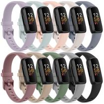 Pulseiras de reposição Fitbit Inspire 3 Meliya Silicone, pacote com 10