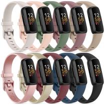 Pulseiras de reposição Meliya Fitbit Inspire 3 Soft Silicone, pacote com 10