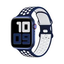 Pulseiras De Silicone Com Furo De Ar Para Apple Watch De 44mm, 40mm, 42-46-41mm, 45mm Para Série 11,