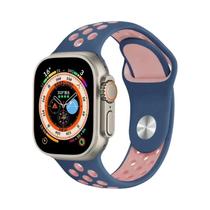 Pulseiras De Silicone Esportivas De 42mm E 46mm Para Apple Watch Série 10 9 8 7 6 SE Compatíveis Com