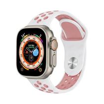 Pulseiras De Silicone Esportivas De 42mm E 46mm Para Apple Watch Series 10 9 8 7 6 SE Compatíveis