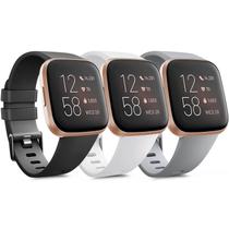 Pulseiras de silicone macio de reposição para Fitbit Versa 2/Versa/Lite Pulseiras de silicone macio de reposição para Fitbit Versa 2/Versa/Lite