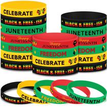 Pulseiras de silicone Party Favors Batiyeer Juneteenth x60