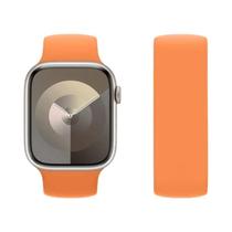 Pulseiras De Silicone Solo Loop Para Apple Watch 38mm 40mm 41mm 42mm 44mm 45mm 46mm Compatíveis Com