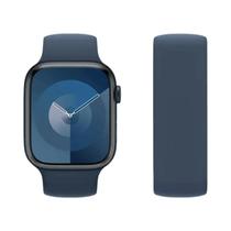 Pulseiras De Silicone Solo Loop Para Apple Watch 38mm 40mm 41mm 42mm 44mm 45mm 46mm Compatíveis Com
