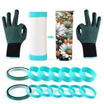 Pulseiras de silicone Sublimation Blanks para copo e kit de acessórios