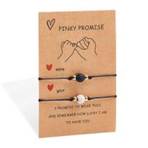 Pulseiras Desimtion Pinky Promise para Casais em Relacionamento à Distância