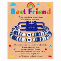 Pulseiras DuoDiner Best Friend para 2 meninas Friendship Blue
