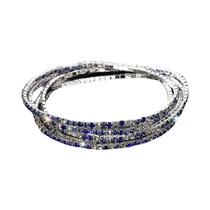 Pulseiras Elásticas De Cristal Dourado Com Strass 5 Peças DIY Joias Presente Pulseiras De Metal 2mm