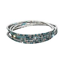 Pulseiras Elásticas De Cristal Dourado Com Strass 5 Peças DIY Joias Presente Pulseiras De Metal 2mm