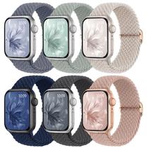 Pulseiras elásticas trançadas compatíveis com Apple Watch 38-49 mm Pulseiras elásticas trançadas compatíveis com Apple Watch 38-49 mm