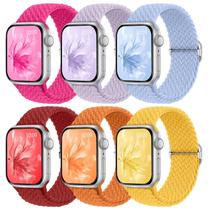 Pulseiras elásticas trançadas compatíveis com Apple Watch 38-49 mm Pulseiras elásticas trançadas compatíveis com Apple Watch 38-49 mm