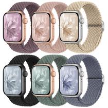 Pulseiras elásticas trançadas compatíveis com Apple Watch 38-49 mm Pulseiras elásticas trançadas compatíveis com Apple Watch 38-49 mm