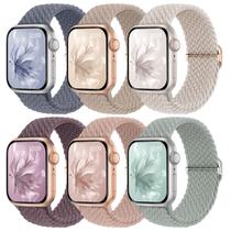 Pulseiras elásticas trançadas compatíveis com Apple Watch 38-49 mm Pulseiras elásticas trançadas compatíveis com Apple Watch 38-49 mm