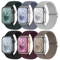 Pulseiras elásticas trançadas compatíveis com Apple Watch 38-49 mm Pulseiras elásticas trançadas compatíveis com Apple Watch 38-49 mm