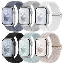 Pulseiras elásticas trançadas compatíveis com Apple Watch 38-49 mm