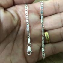 Pulseiras Elo Piastrine Prata Maciça 925 18 Cm Pulseiras Elo Piastrine Prata Maciça 925 18 Cm