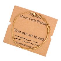Pulseiras em código Morse JoyCuff You Are So Loved for Women