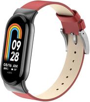 Pulseiras em couro NSmart com encaixe de metal compatíveis com MI BAND 8 / MI BAND 9