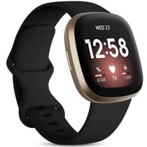 Pulseiras esportivas Odbeai compatíveis com Fitbit Sense/Versa 3 Black Pulseiras esportivas Odbeai compatíveis com Fitbit Sense/Versa 3 Black
