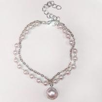 Pulseiras Feminina Bracelete mulher Pérola Corrente Dourado Pulseiras Feminina Bracelete mulher Pérola Corrente Dourado