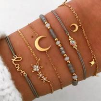 Pulseiras Feminina K Pop Bts Bracelete Dourado Banda Moda Pt Pulseiras Feminina K Pop Bts Bracelete Dourado Banda Moda Pt