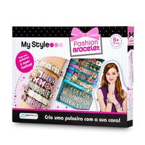 Pulseiras Feminina My Style Kit Fhashion Bracelete com Letras e Pingentes BR097 Multikids - Multilaser