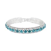 Pulseiras Femininas Em Prata Esterlina 925 Com Zircônia AAA E Cristal Austríaco, 14 Cores, Joias Com