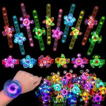 Pulseiras Fidget Spinner LED Luminosas 12 Peças Lembrancinhas Para Festas De Crianças Enchimento De Pulseiras Fidget Spinner LED Luminosas 12 Peças Lembrancinhas Para Festas De Crianças Enchimento De