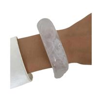 Pulseiras Geométricas Irregulares De Resina Acrílica Grossa Para Mulheres E Homens, Joias Chunky