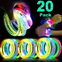 Pulseiras Glow Sticks TURNMEON, pacote com 20 lembrancinhas de festa para crianças