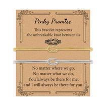 Pulseiras GRCLD Love Knot Promise banhadas a ouro para casais Pulseiras GRCLD Love Knot Promise banhadas a ouro para casais