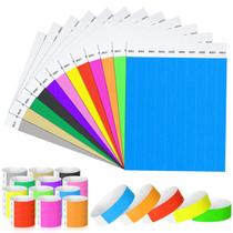 Pulseiras Harloon 1200 peças Pulseiras de papel impermeável de 3/4"