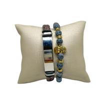 Pulseiras La Vida Masculinas Premium Kit C/2 Fecho Metal Pulseiras La Vida Masculinas Premium Kit C/2 Fecho Metal