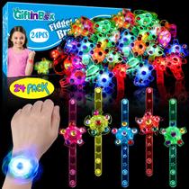 Pulseiras LED com Fidget Spinner - Pacote com 24 Unidades