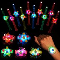 Pulseiras LED com Luzes - Pacote com 25 Unidades para Festas Infantis