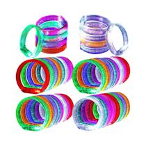 Pulseiras LED Piscantes 24 Peças, Pulseiras Que Brilham No Escuro, Lembrancinhas Para Festas De