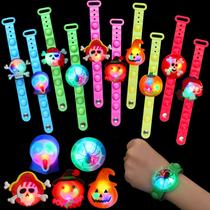 Pulseiras Light Up GOHEYI, pacote com 24 lembrancinhas de festa de Halloween, para crianças Pulseiras Light Up GOHEYI, pacote com 24 lembrancinhas de festa de Halloween, para crianças