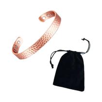 Pulseiras Magnéticas De Cobre Rosa Dourado Para Mulheres E Homens, Bracelete Vintage Com Charms De Pulseiras Magnéticas De Cobre Rosa Dourado Para Mulheres E Homens, Bracelete Vintage Com Charms De