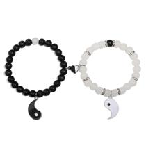 Pulseiras Miss Pink Yin Yang para casais, amigos e mulheres