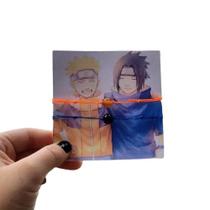 Pulseiras Naruto e Sasuke Pedra Ágata de fogo e Ônix