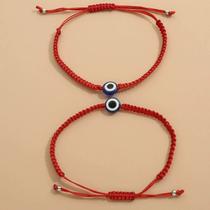 Pulseiras Olho Grego Trançada, Ajustável, Proteção e Estilo Pulseiras Olho Grego Trançada, Ajustável, Proteção e Estilo