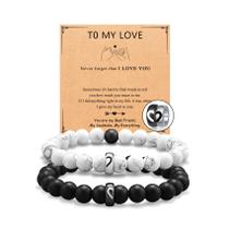 Pulseiras para casais UNGENT THEM Relacionamento de longa distância