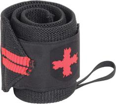 Pulseiras para levantamento de peso Harbinger Red Line 45 cm preto/vermelho
